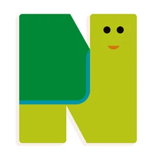 Grafisch-Dierenletters-N