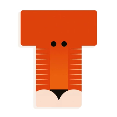 Grafisch-Dierenletters-T