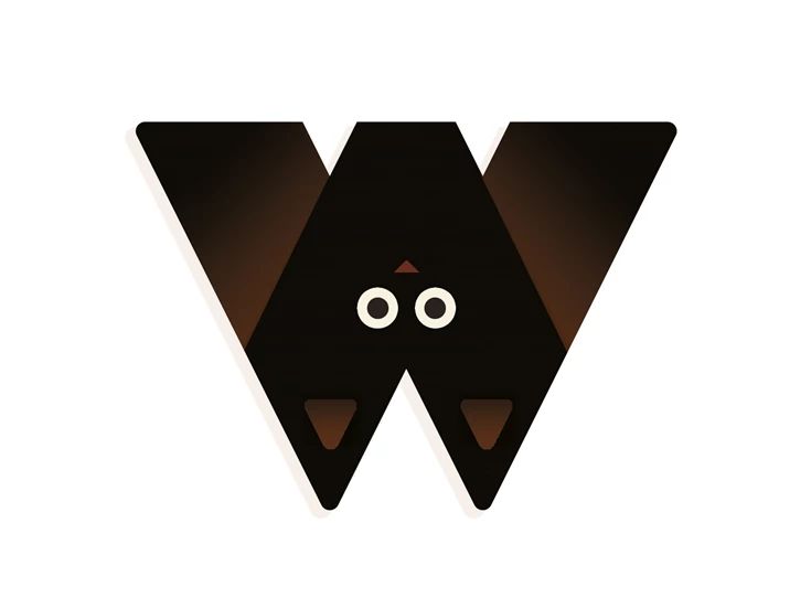 Grafisch-Dierenletters-W