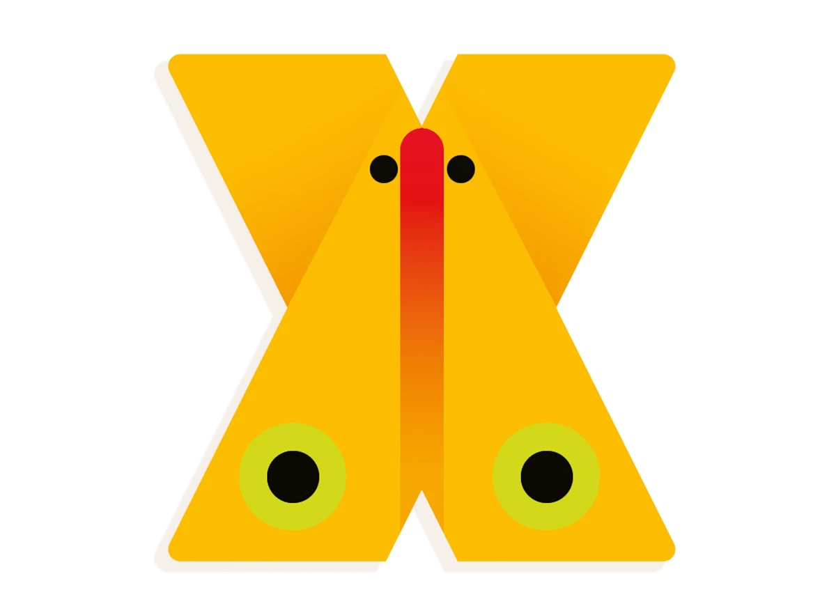 Grafisch-Dierenletters-X