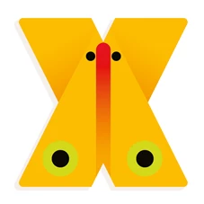 Grafisch-Dierenletters-X
