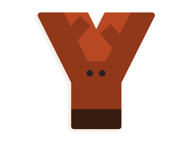 Grafisch-Dierenletters-Y