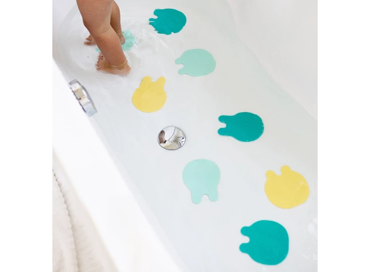 Grippi-non-slip-bath-buddies-Jellyfish-green-yellow