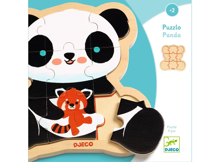 Houten-Puzzel-Panda-9-st