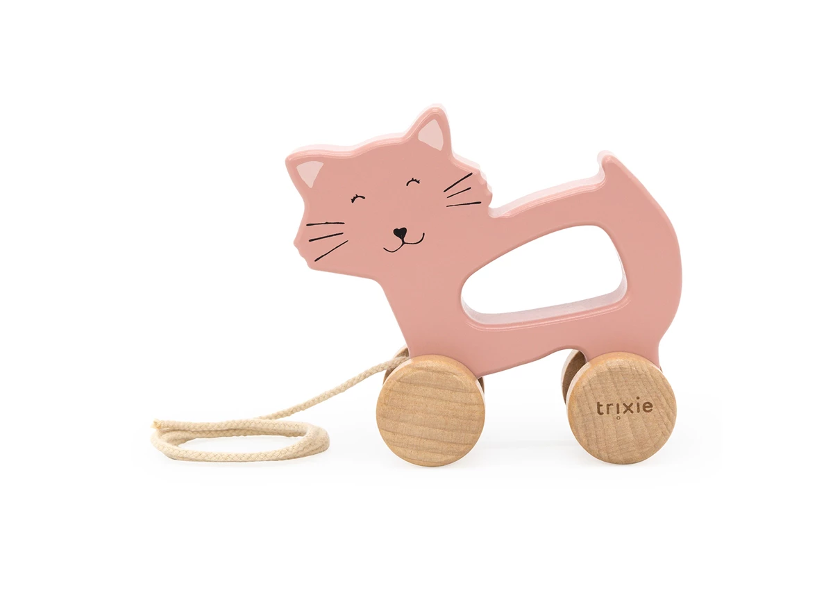 Houten-Trekspeeltje-Mrs-Cat