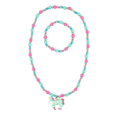 Ketting-armband-Aike-eenhoorn-roze-mint