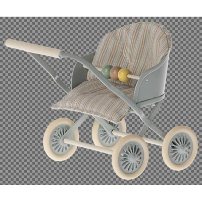 Kinderwagen-Babymuisjes-Blauw
