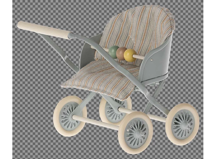 Kinderwagen-Babymuisjes-Blauw