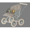 Kinderwagen-Babymuisjes-Blauw