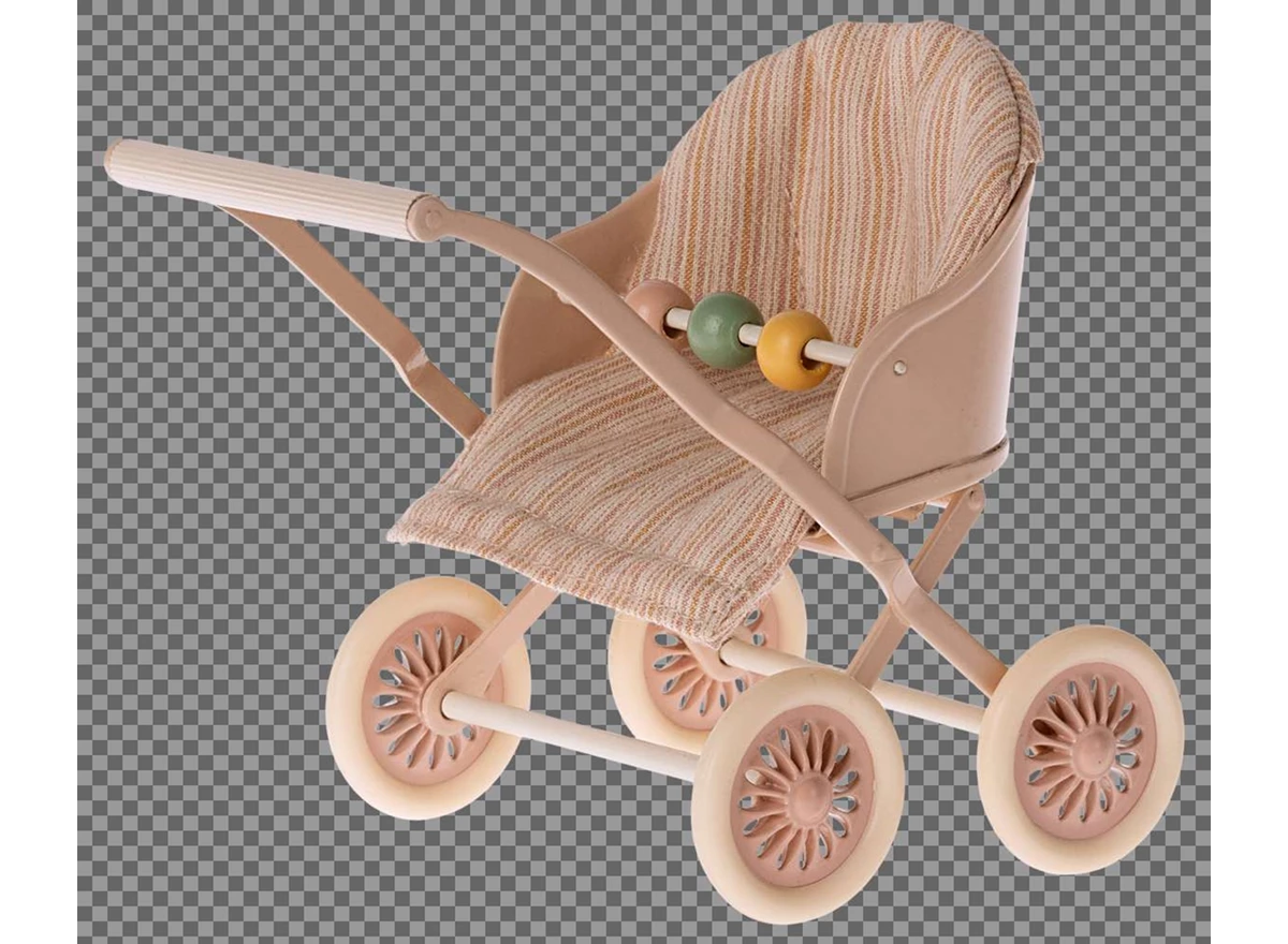 Kinderwagen-Babymuisjes-Rose