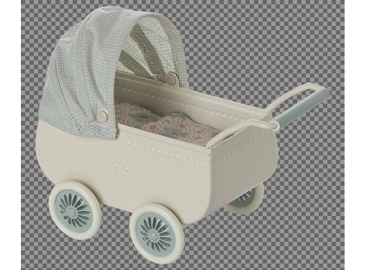 Kinderwagen-met-Baby-Muis-Mint