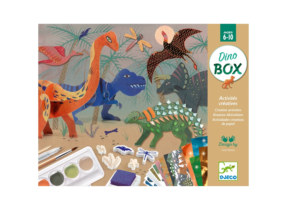 Knutselkoffer-Dino-Box