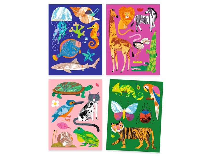 Knutselset-Gemarmerd-papier