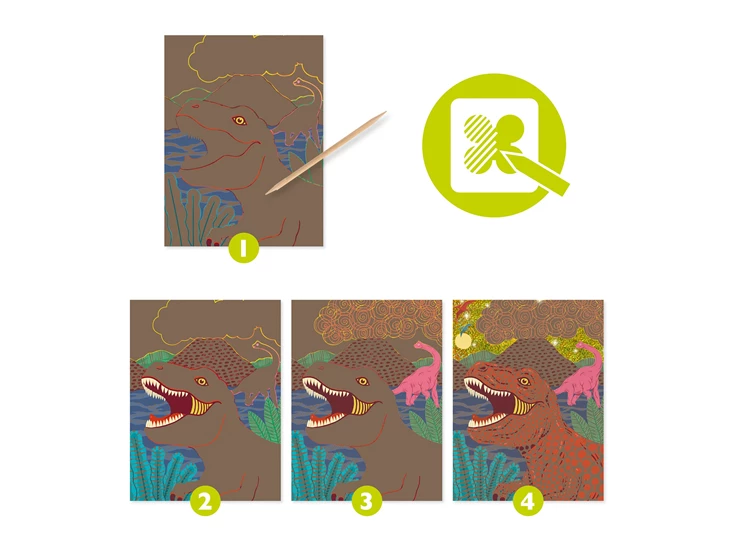 Kraskaarten-Dinosaurussen-