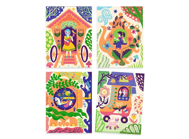 Kraskaarten-Gekke-huizen