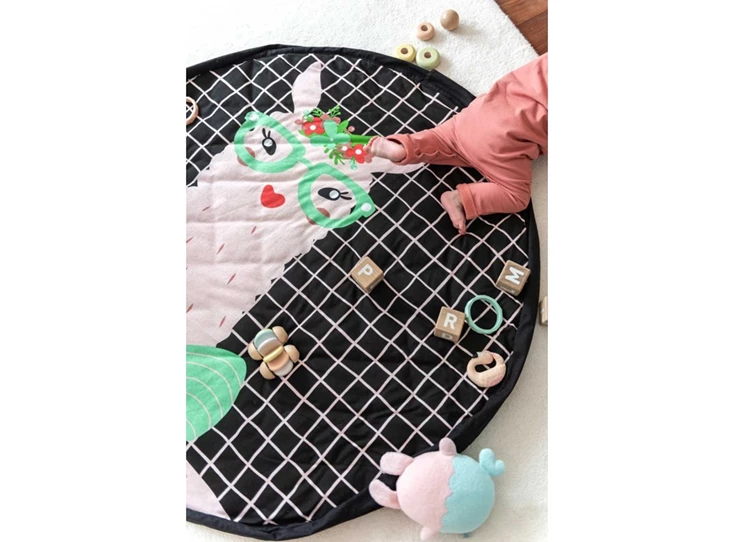 Lama-baby-Soft-Speeltapijt-Opbergzak