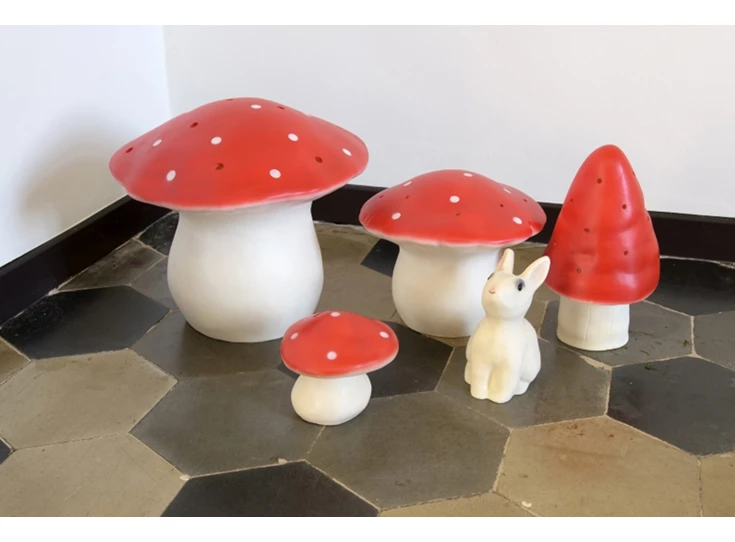 Lamp-paddenstoel-klein-Rood