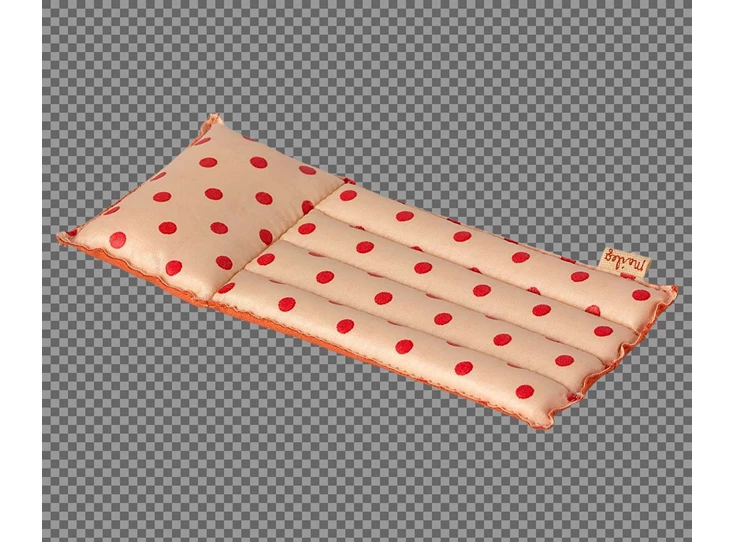 Luchtmatras-Muis-Rode-Bolletjes