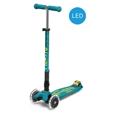 Maxi-Micro-Deluxe-Petrol-Green-Foldable-LED