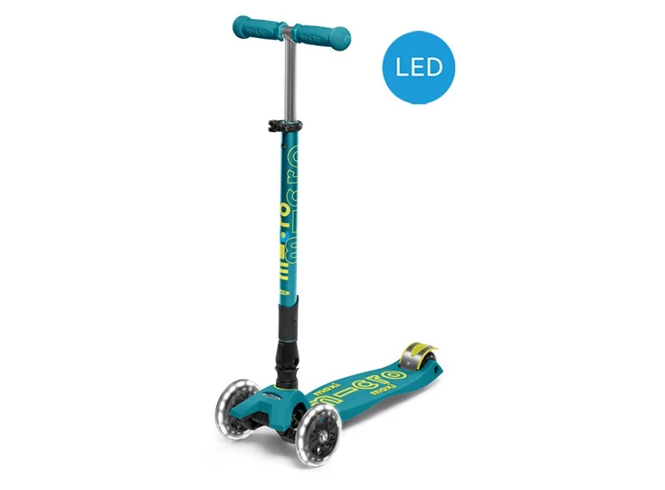 Maxi-Micro-Deluxe-Petrol-Green-Foldable-LED
