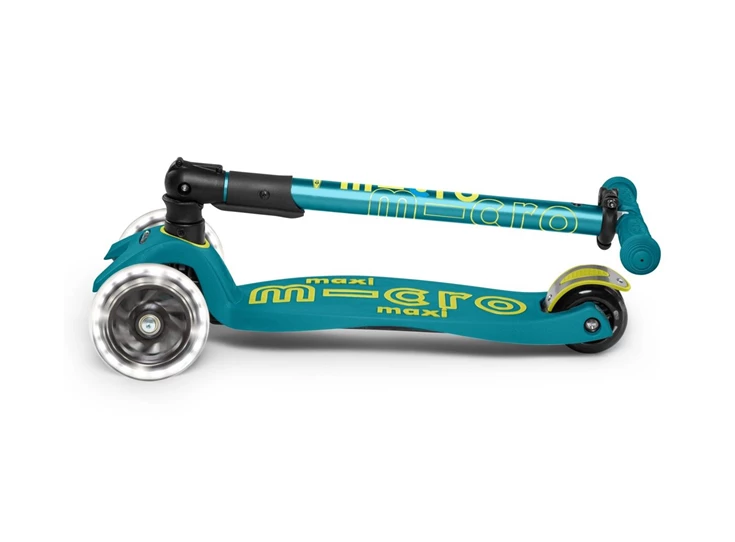 Maxi-Micro-Deluxe-Petrol-Green-Foldable-LED