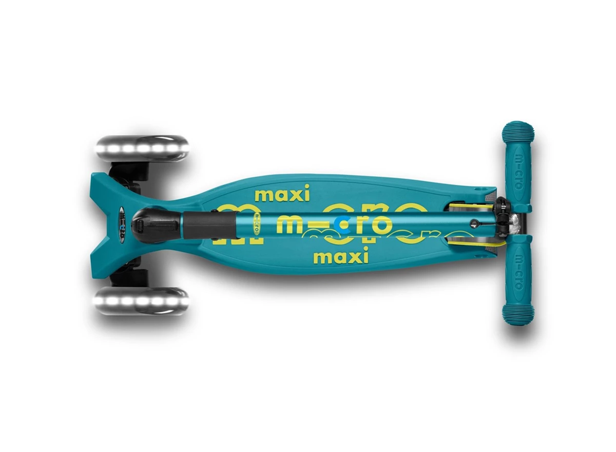 Maxi-Micro-Deluxe-Petrol-Green-Foldable-LED