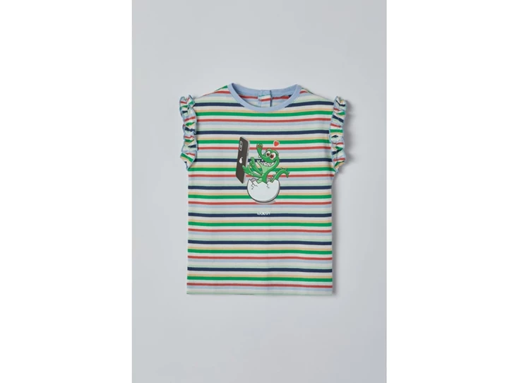 Meisjes-Pyjama-multicolor-gestreept-krokodil-12m