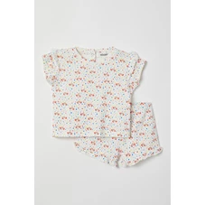 Meisjes-Pyjama-wit-met-hartjes-krokodil-print-3m