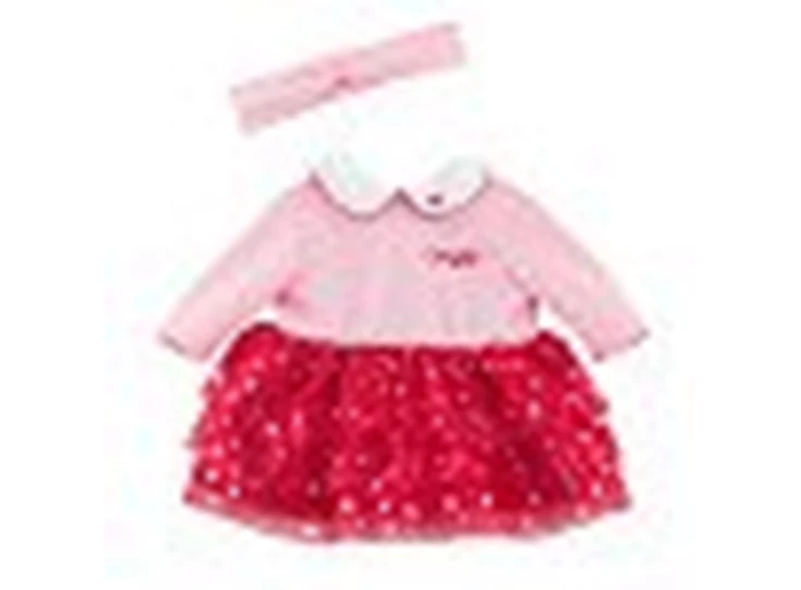 Mon-Premier-Poupon-Poppenjurk-en-Hoofdban-Hartjes-30-cm