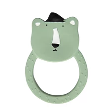 Natural-rubber-round-teether-Mr-Polar-Bear
