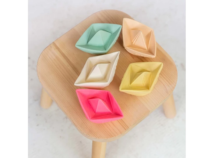 Origami-Boat-Mint-Badspeeltje