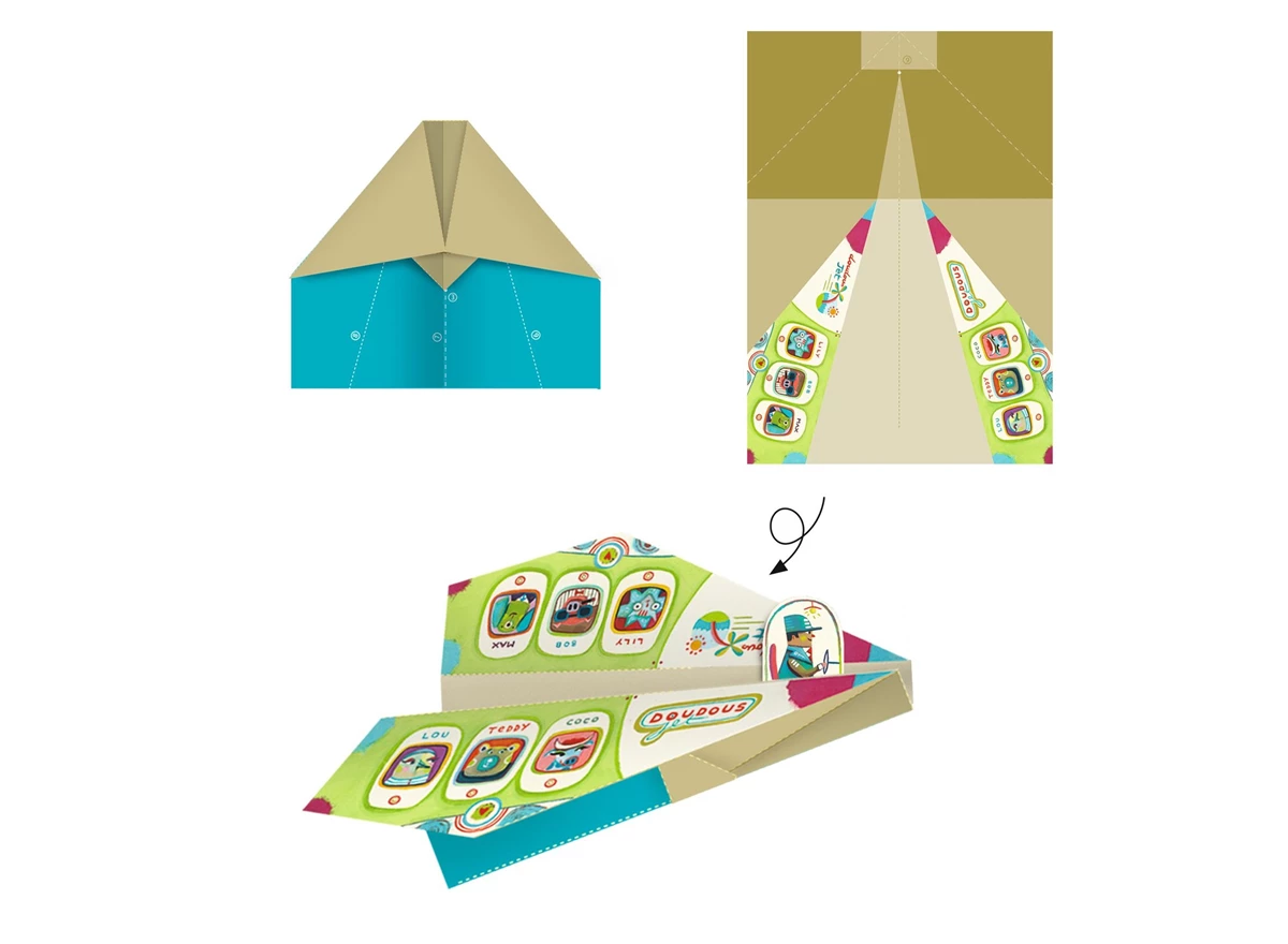 Origami-Vliegtuigen