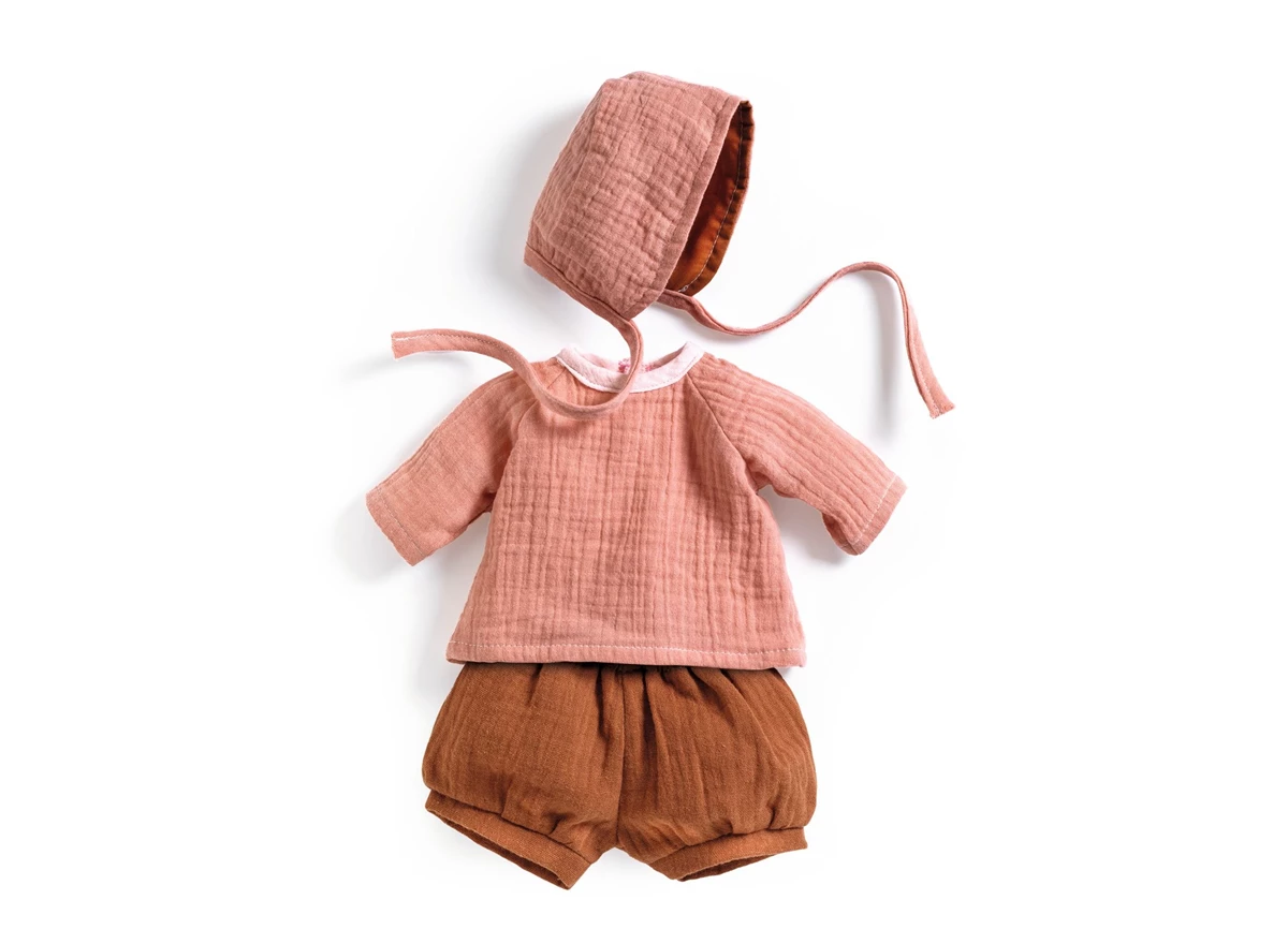 Pomea-Broek-Tuniek-Mutsje-Peach-30-34-cm