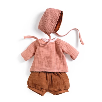 Pomea-Broek-Tuniek-Mutsje-Peach-30-34-cm