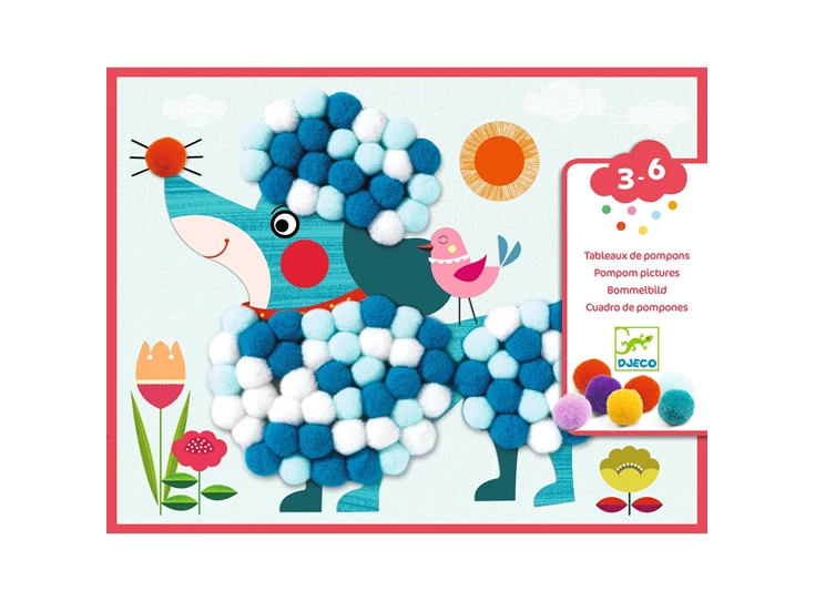 Pomponschilderij-Honden-om-te-knuffelen