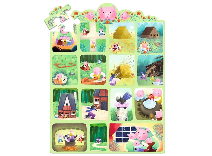 Puzzel-35-stuks-Drie-Kleine-Biggetjes