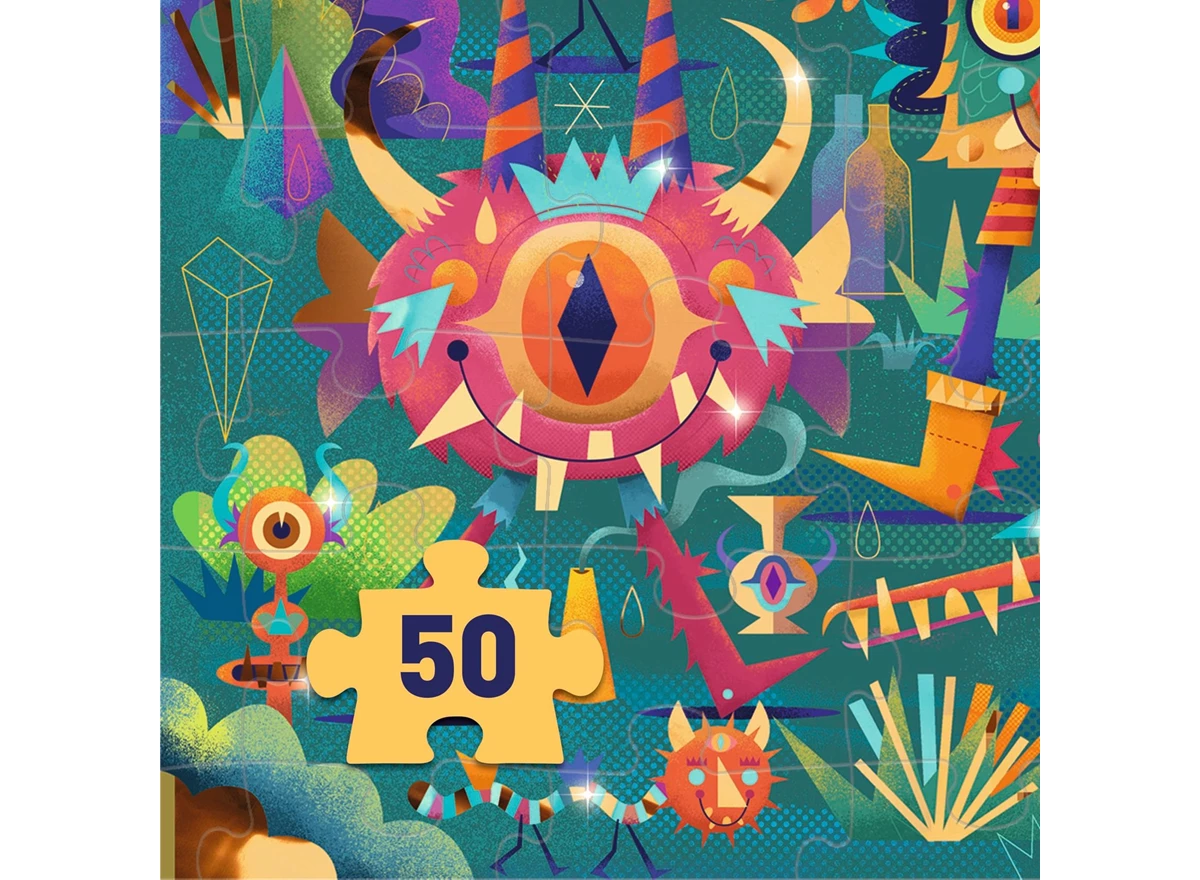 Puzzel-50-stukken-Feest-van-de-Monsters