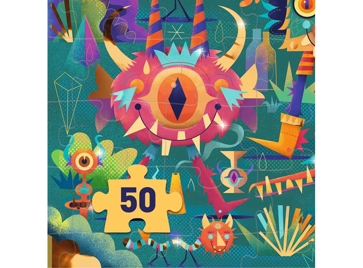 Puzzel-50-stukken-Feest-van-de-Monsters