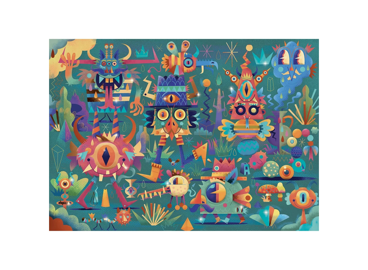 Puzzel-50-stukken-Feest-van-de-Monsters