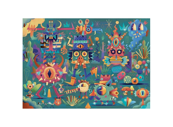 Puzzel-50-stukken-Feest-van-de-Monsters