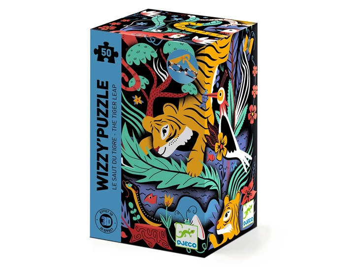 Puzzel-50-stukken-Tijgersprong