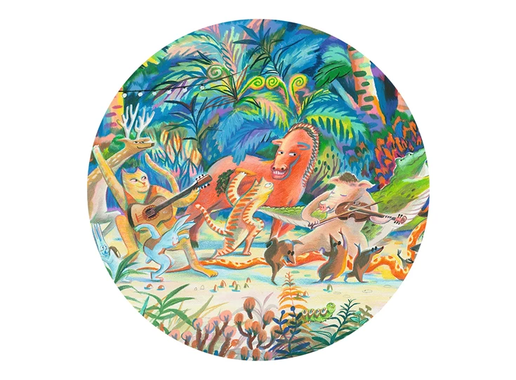 Puzzel-gallery-200-stukken-Woods-Music-Band
