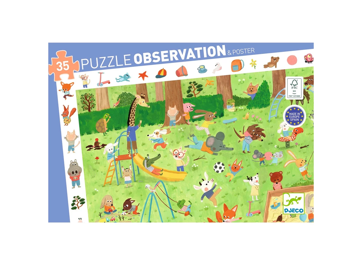 Puzzel-Kleine-Vriendjes-op-het-plein-35-stukjes