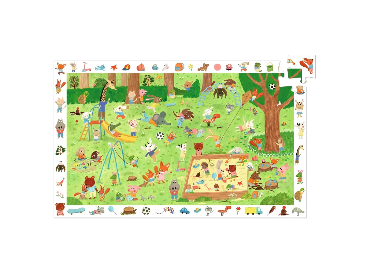 Puzzel-Kleine-Vriendjes-op-het-plein-35-stukjes