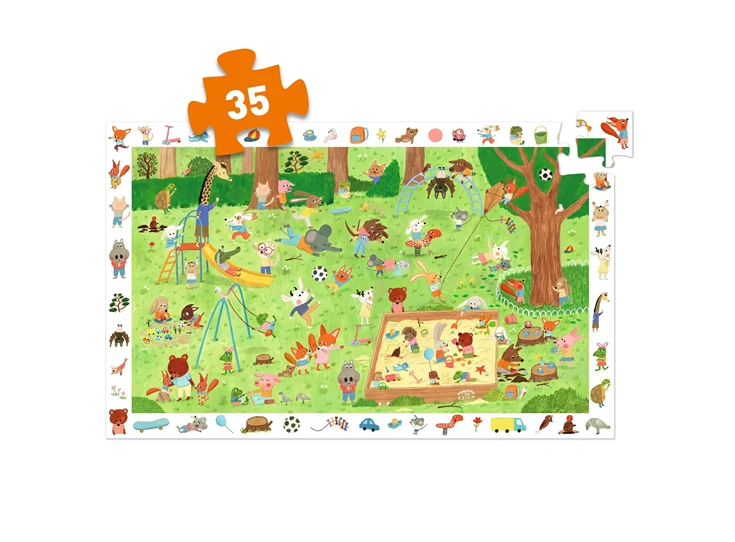 Puzzel-Kleine-Vriendjes-op-het-plein-35-stukjes