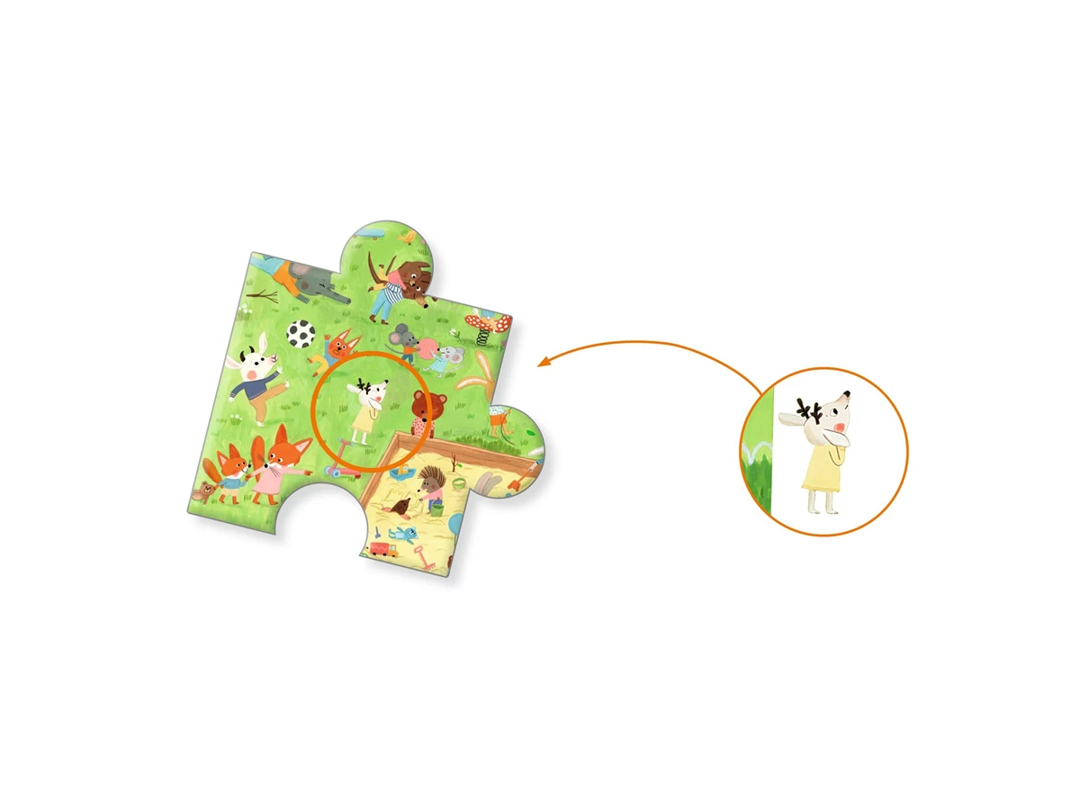Puzzel-Kleine-Vriendjes-op-het-plein-35-stukjes