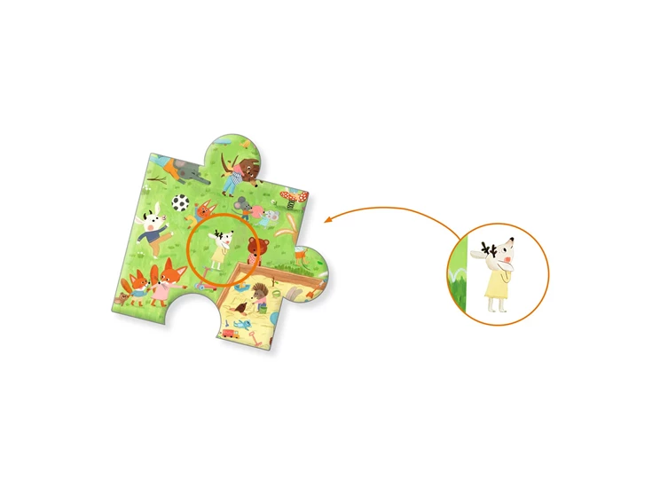 Puzzel-Kleine-Vriendjes-op-het-plein-35-stukjes