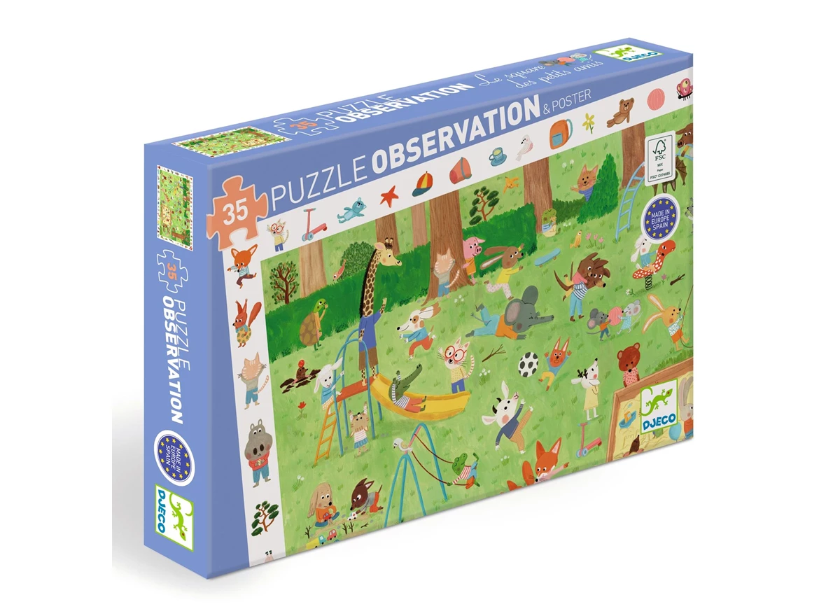 Puzzel-Kleine-Vriendjes-op-het-plein-35-stukjes