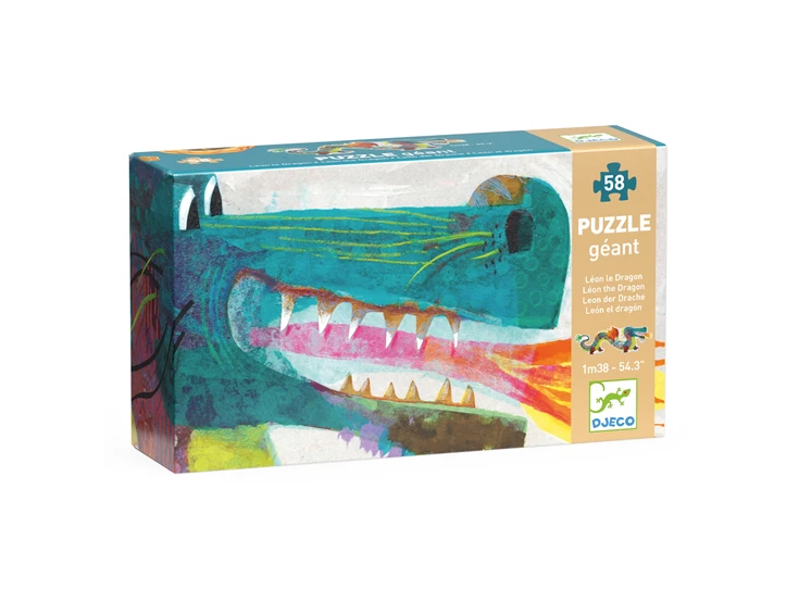 Puzzel-Leon-de-draak-58-stukken