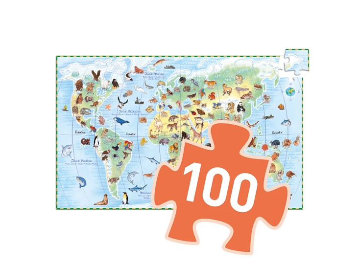Puzzel-Observation-100st-Dieren-over-de-wereld
